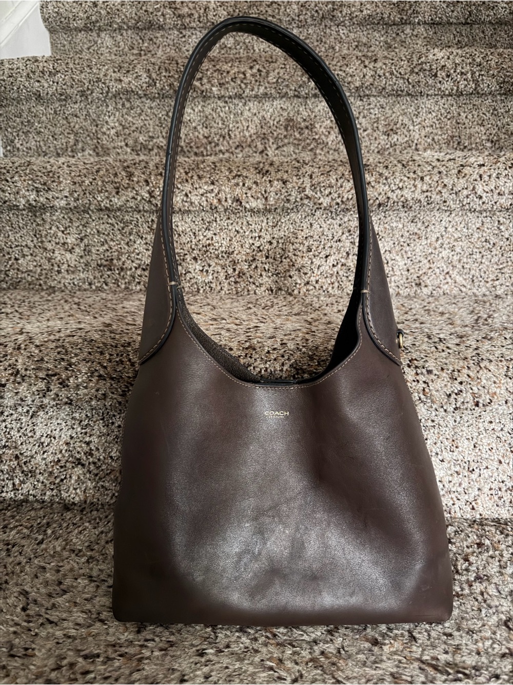 Coach Brooklyn Shoulder Bag 28 Brown Shoulder Bag